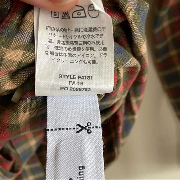 J. Crew Men’s Plaid Slim Fit Shirt Size Small - Picture 5 of 5